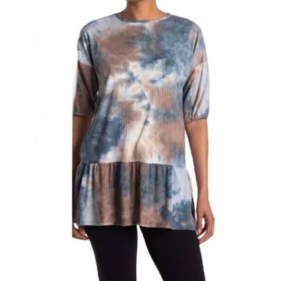 Velvet Torch Peplum Tunic Top - Picture 1 of 8